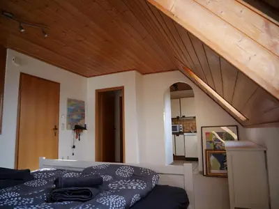 Küche/Küchenzeile in der Unterkunft Ferienwohnung in Weichs