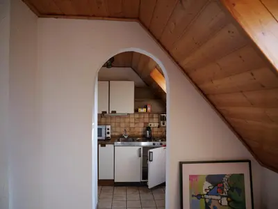 Küche/Küchenzeile in der Unterkunft Ferienwohnung in Weichs