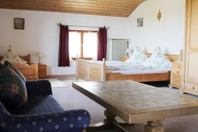 Ein Bett oder Betten in einem Zimmer der Unterkunft Widernhof