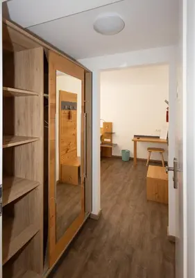 Ein Bett oder Betten in einem Zimmer der Unterkunft isarwinkel