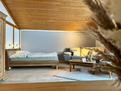 Ein Bett oder Betten in einem Zimmer der Unterkunft Appartement Hochwildfeuerberg