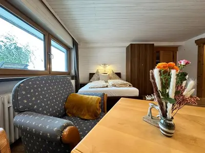 Ein Bett oder Betten in einem Zimmer der Unterkunft Appartement Tegelberg