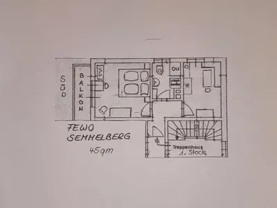 Grundriss der Unterkunft Ferienwohnungen Mayr