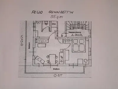 Grundriss der Unterkunft Ferienwohnungen Mayr