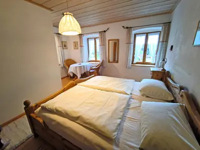 Ein Bett oder Betten in einem Zimmer der Unterkunft Bauernhof Geigerhof