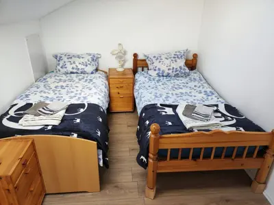 Ein Bett oder Betten in einem Zimmer der Unterkunft Wohnung Zulic