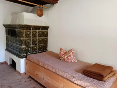 Ein Bett oder Betten in einem Zimmer der Unterkunft Hüttenzauber