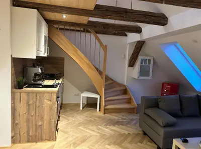 Küche/Küchenzeile in der Unterkunft Exklusive Maisonetten Wohnung mit Gartenzugang