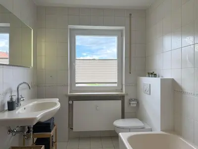 Ein Badezimmer in der Unterkunft Ferienwohnung Gartenblick