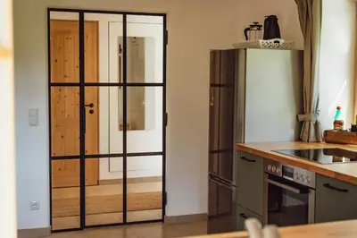 Küche/Küchenzeile in der Unterkunft Ferienwohnung Schwarzenberg