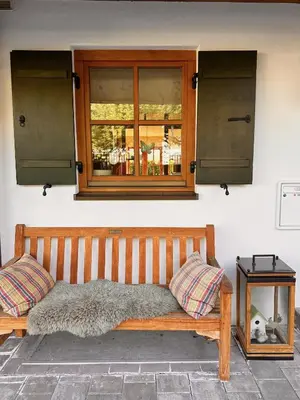 Ein Sitzbereich in der Unterkunft Sweet Home Bergblick