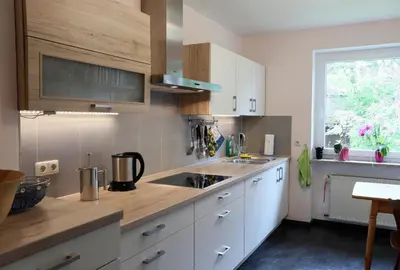 Küche/Küchenzeile in der Unterkunft 90m² Top Holiday Home Upper Bavaria + Munich South