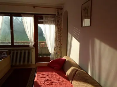Ein Sitzbereich in der Unterkunft Beiglhof