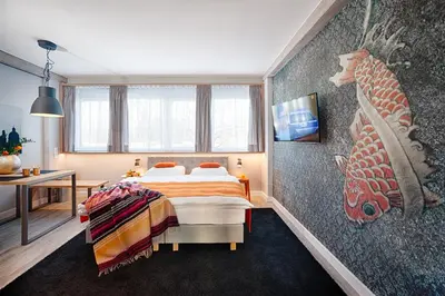 Ein Bett oder Betten in einem Zimmer der Unterkunft MLOFT Apartments München