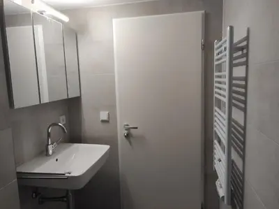 Ein Badezimmer in der Unterkunft FeWo Garmisch