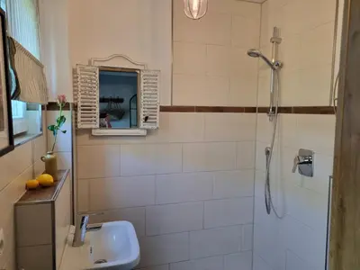 Ein Badezimmer in der Unterkunft Boutique Ferienhaus Chiemsee