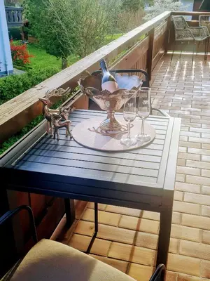 Ein Balkon oder eine Terrasse in der Unterkunft Apartment Bergliebe