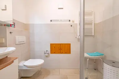 Ein Badezimmer in der Unterkunft Ferienwohnungen Christoph in der Edelweißstraße