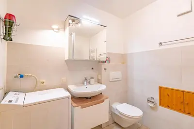 Ein Badezimmer in der Unterkunft Ferienwohnungen Christoph in der Edelweißstraße
