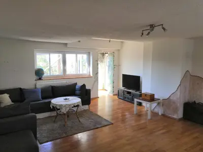 Ein Sitzbereich in der Unterkunft Sonnenhaus