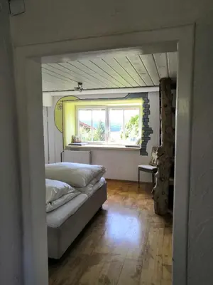 Ein Bett oder Betten in einem Zimmer der Unterkunft Sonnenhaus