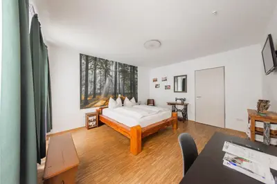 Ein Bett oder Betten in einem Zimmer der Unterkunft Hotel Freischütz