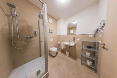 Ein Badezimmer in der Unterkunft Hotel Freischütz