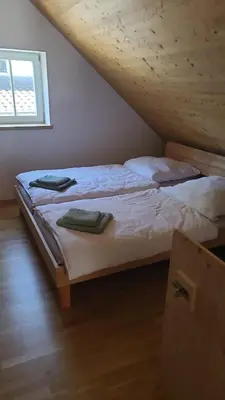 Ein Bett oder Betten in einem Zimmer der Unterkunft Fischerhaus Hermine