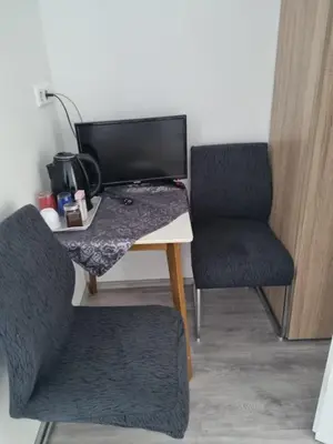 Ein Sitzbereich in der Unterkunft Monteurwohnung Weigl