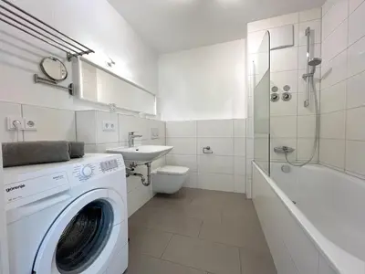 Ein Badezimmer in der Unterkunft Bergblick
