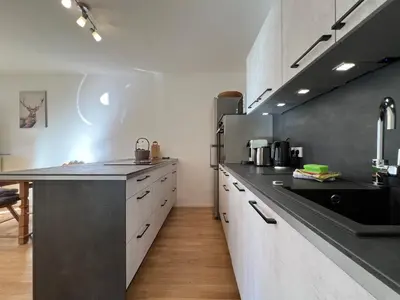 Küche/Küchenzeile in der Unterkunft Bergblick