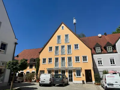 Das Gebäude in dem sich das Hotel befindet