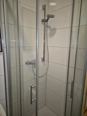 Ein Badezimmer in der Unterkunft Ferienwohnung Bobingen