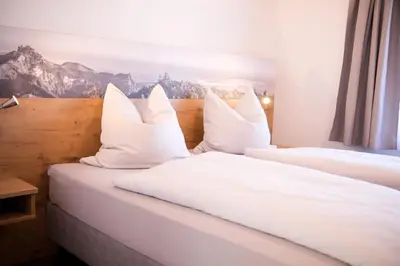 Ein Bett oder Betten in einem Zimmer der Unterkunft Ferienwohnung beim Binder