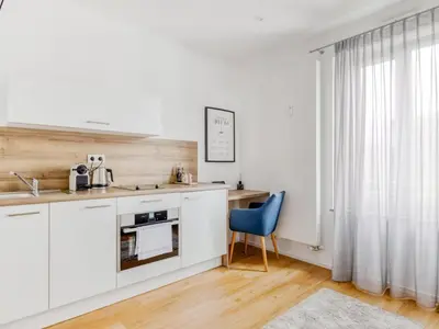 Küche/Küchenzeile in der Unterkunft My Suite - Augsburg City - Netflix