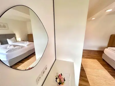 Ein Bett oder Betten in einem Zimmer der Unterkunft Ferienwohnung 