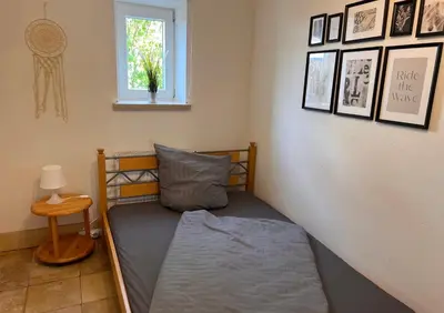 Ein Bett oder Betten in einem Zimmer der Unterkunft Modern, Geräumig, Bayerisch - Haus in Lengenfeld