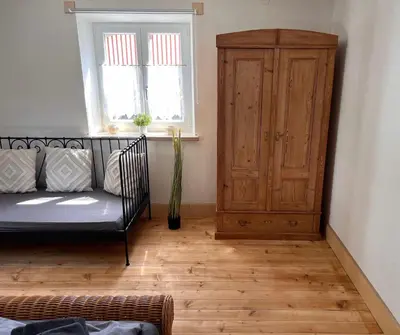 Ein Bett oder Betten in einem Zimmer der Unterkunft Modern, Geräumig, Bayerisch - Haus in Lengenfeld