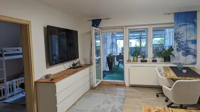 TV/Unterhaltungsangebot in der Unterkunft Kaufbeuren mit Wintergarten