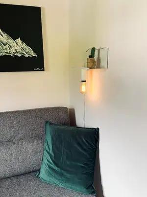 Ein Sitzbereich in der Unterkunft Belisima Apartments I Ferienwohnungen Fischbachau - Schliersee I Historisch & Cozy mit Bergblick I 2 Schlafzimmer