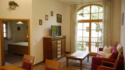 TV/Unterhaltungsangebot in der Unterkunft Ferienwohnung Schmidhof