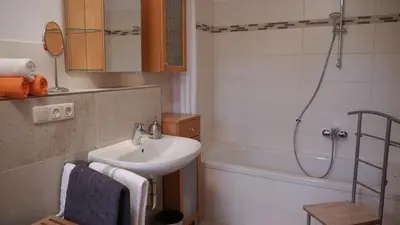 Ein Badezimmer in der Unterkunft Ferienwohnung Schmidhof