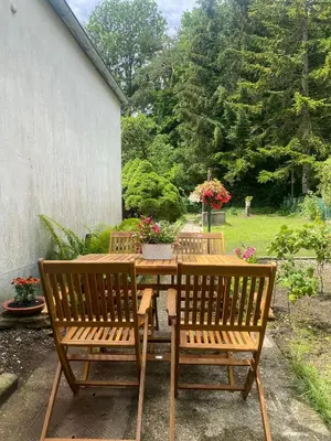 Ein Garten an der Unterkunft Haus am Kuhsee