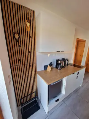 Küche/Küchenzeile in der Unterkunft Ferienwohnung Alpenglück