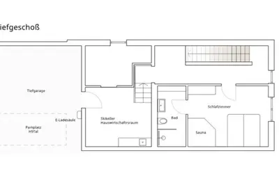 Grundriss der Unterkunft Ferienwohnung h9 Tal mit Sauna und Bergblick