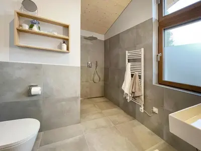Ein Badezimmer in der Unterkunft Ferienwohnung h9 Berg in Garmisch-Partenkirchen