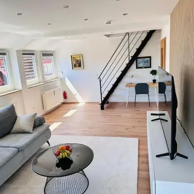 FeWo für 6 Personen WLAN Balkon Parken Stilvoll