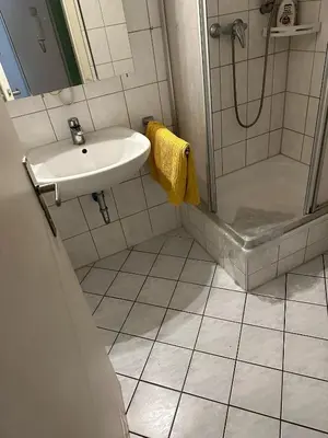 Ein Badezimmer in der Unterkunft Kleines feines zentrales Apartment