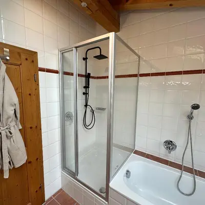 Ein Badezimmer in der Unterkunft Alpen View