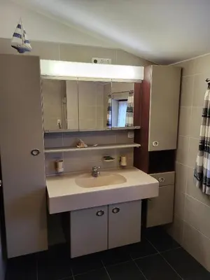 Ein Badezimmer in der Unterkunft Ferienwohnung Neubauer